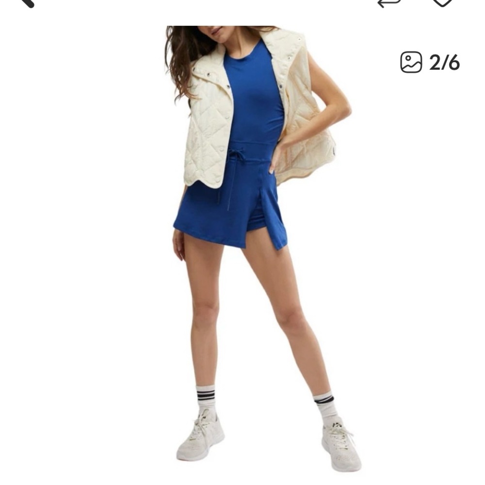 NWOT Free people Easy
Does It Dress cutout active spring $98 revolve tennis